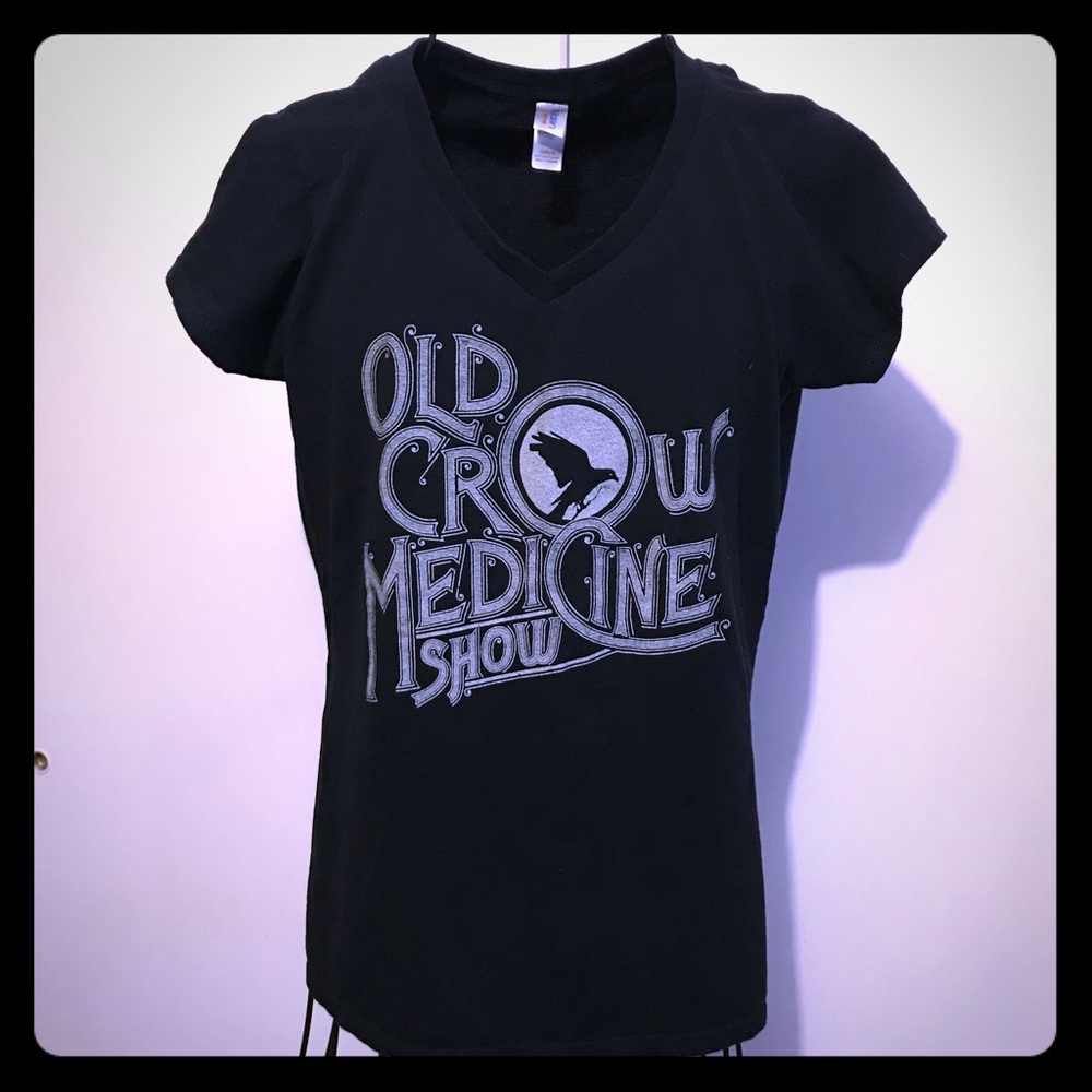 V Neck Black T “Old Crow Medicine Show”